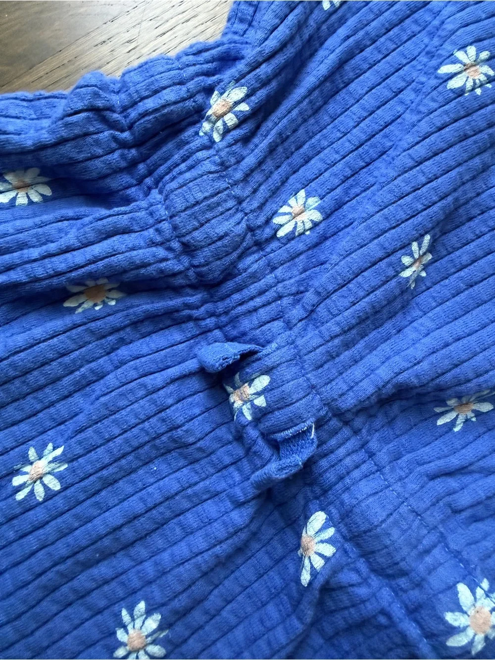 Hanna Andersson Royal Blue Daisy Knit Dress